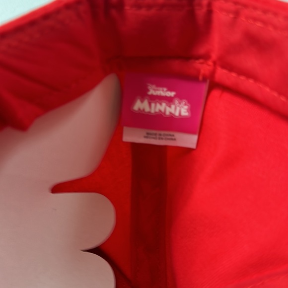 Disney Junior Mini Mouse Youth Adjustable Hat Cap Red/Black Plaid Bow- NWT - Picture 5 of 7